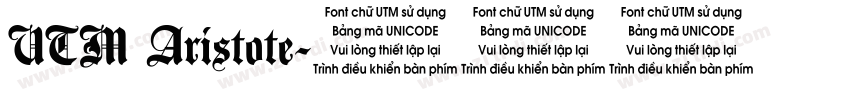 UTM Aristote字体转换